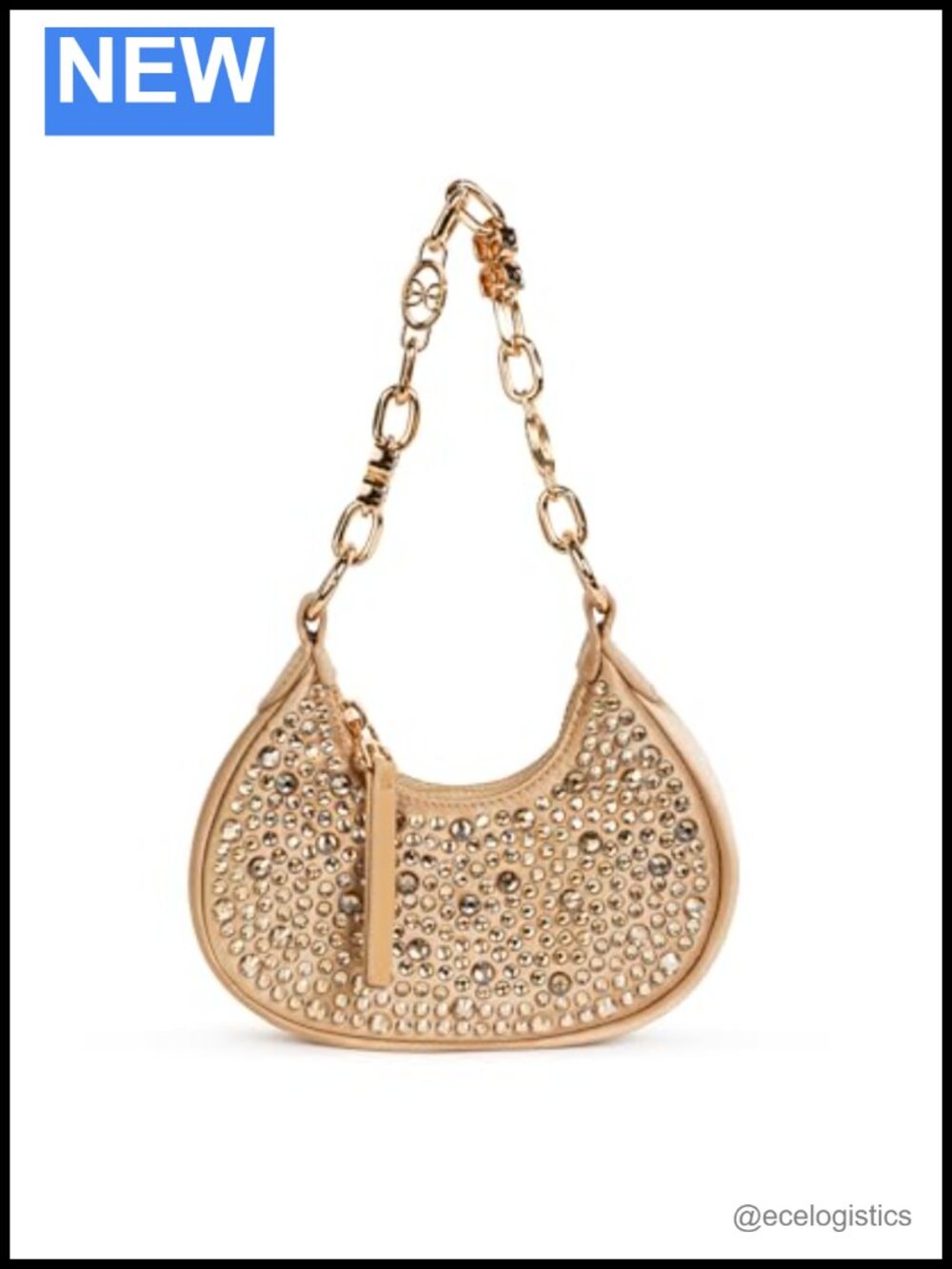 Sam Edelman Sparkling Satin Convertible Bracelet Clutch Crossbody Purse